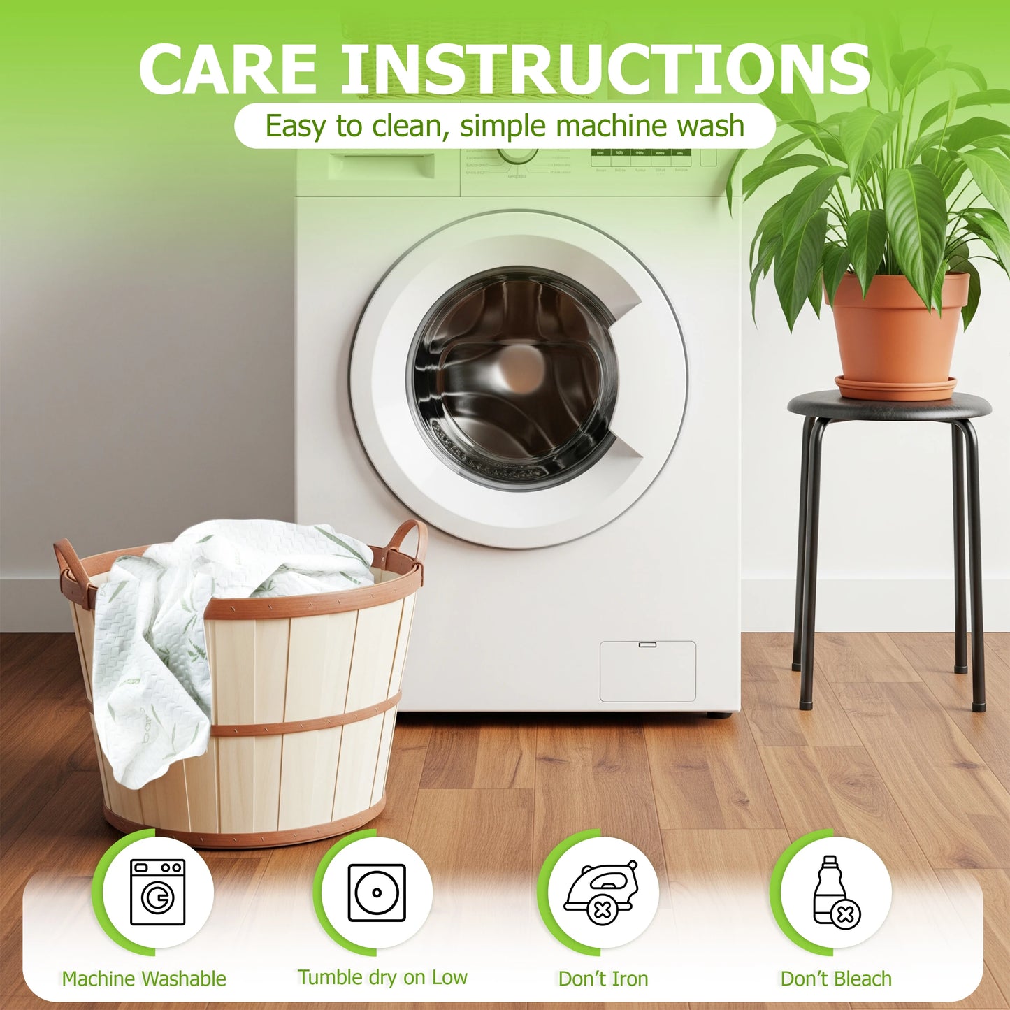 LDC Lux Decor Collection Mattress Protector Cooling Bamboo Waterproof