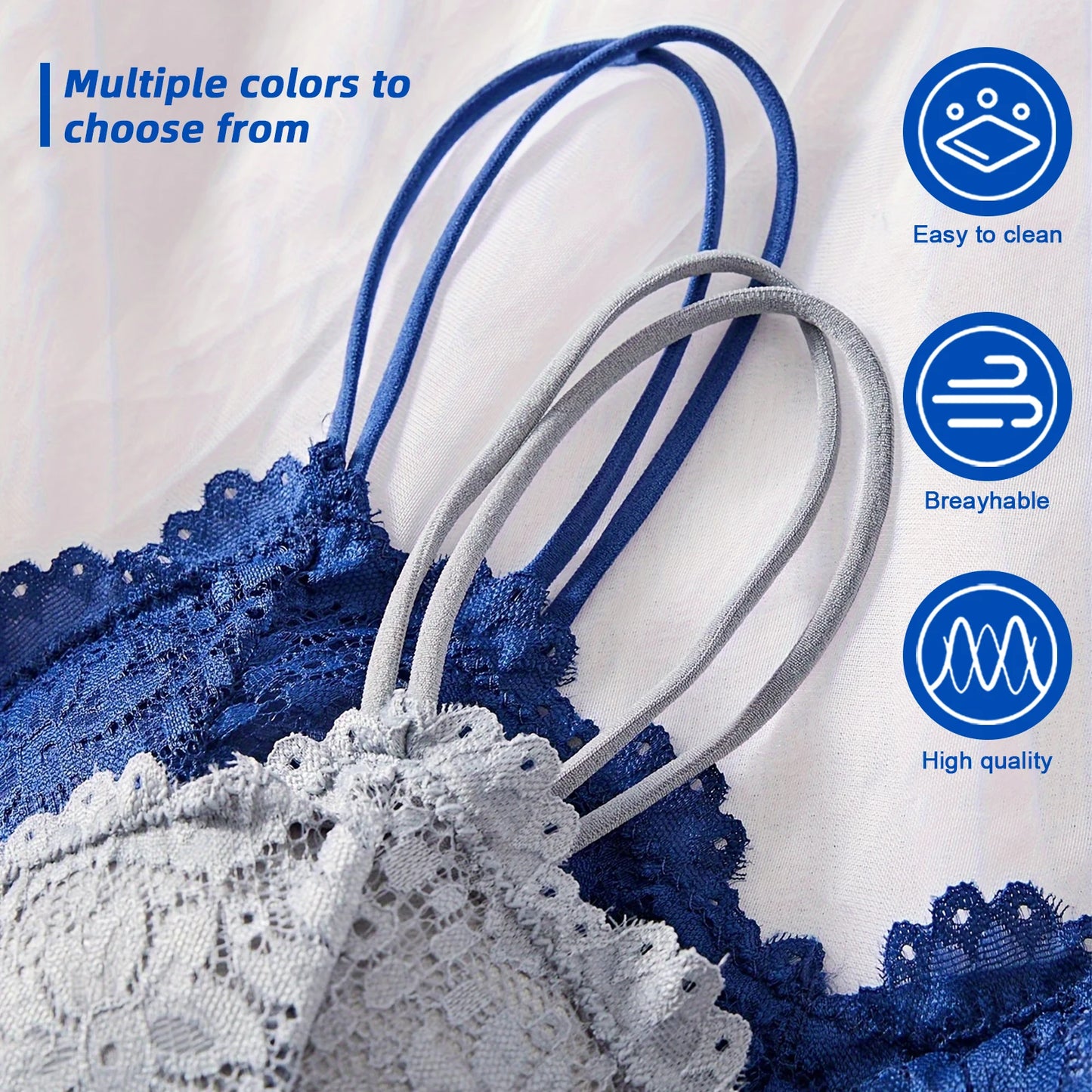 Hicloth Lace Non Wire Bra And Panties Set