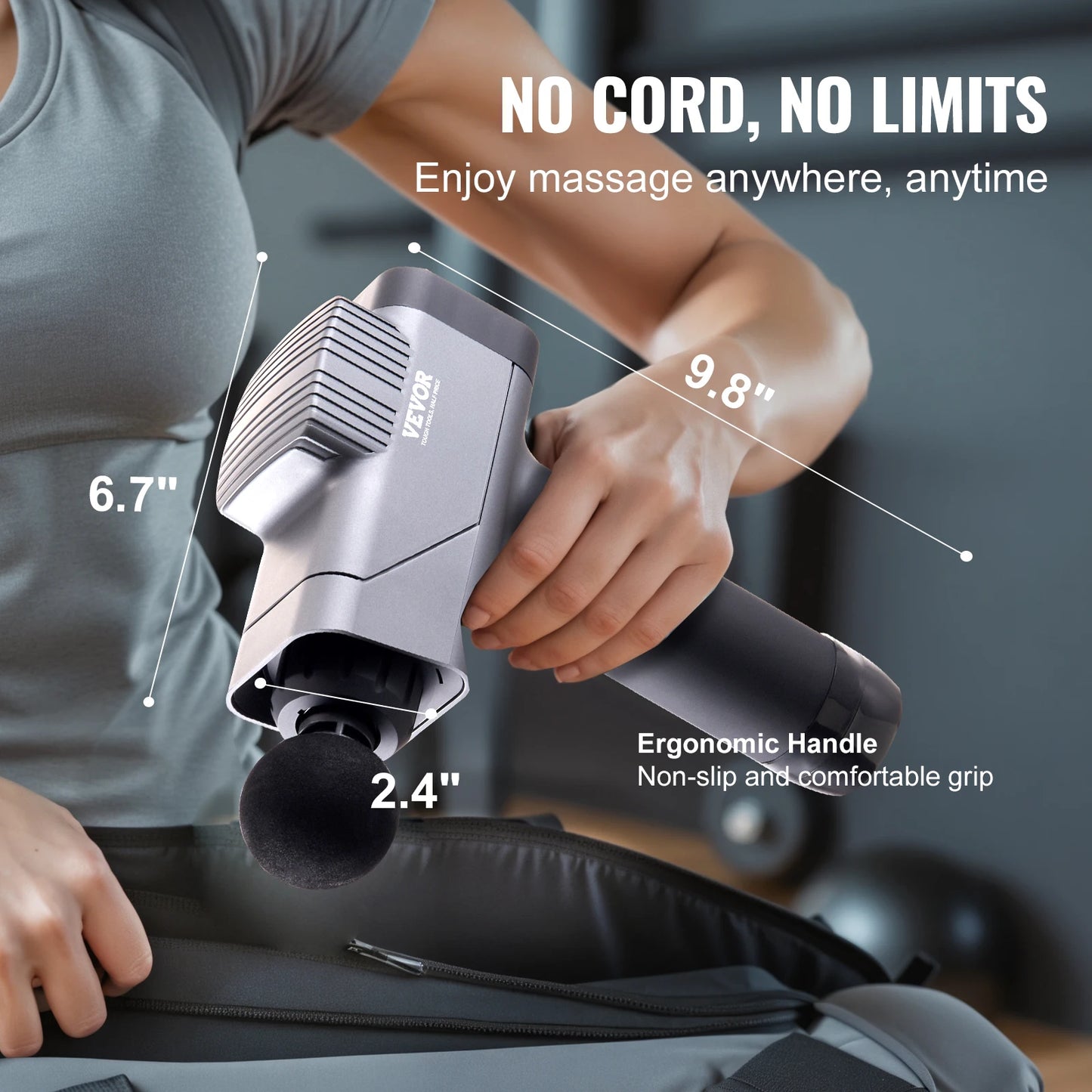 SucceBuy Massage Gun Deep Tissue Percussion Massager With 8 Speed Levels