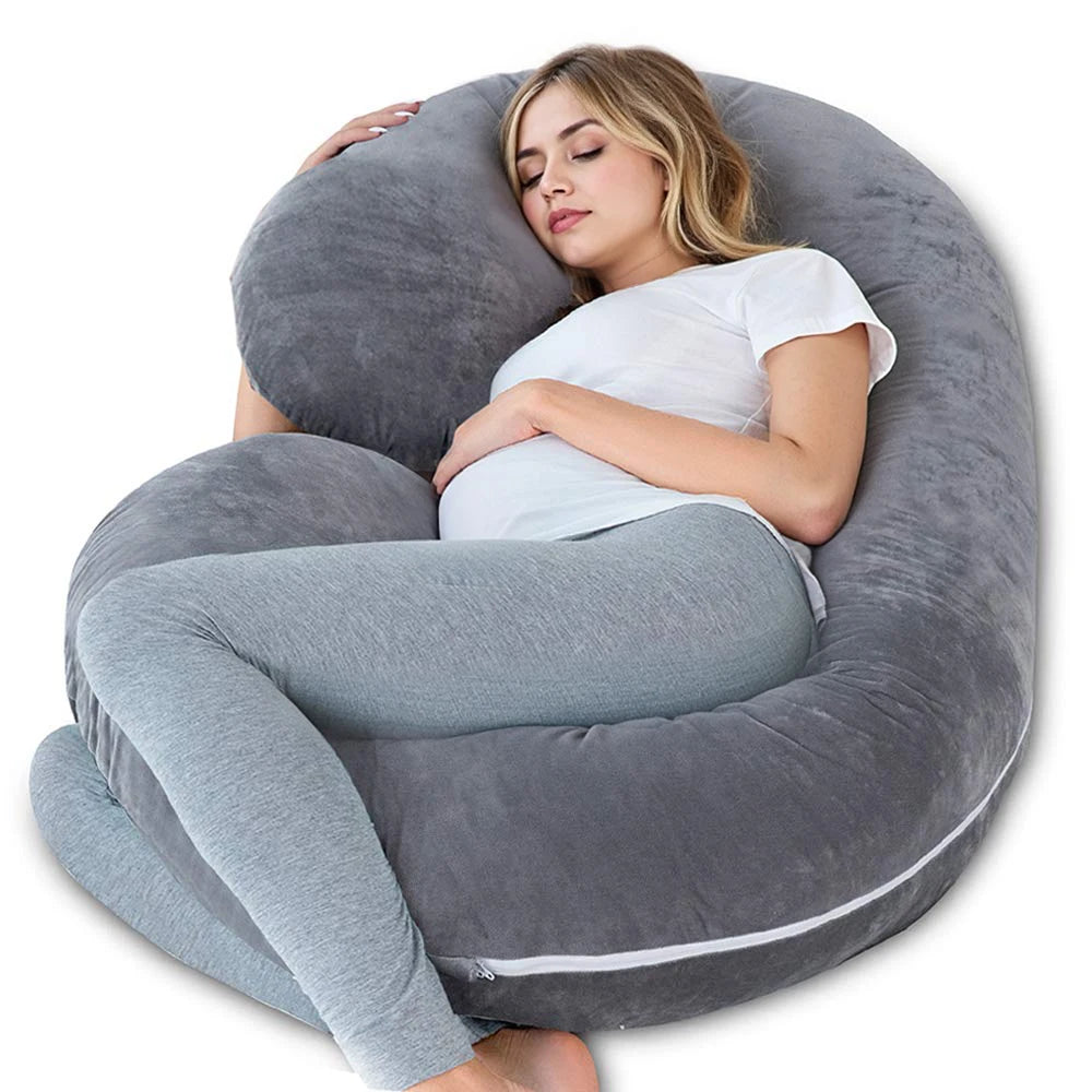 G Shaped Full Body Maternity Pillow With Removable Cover Pregnancy