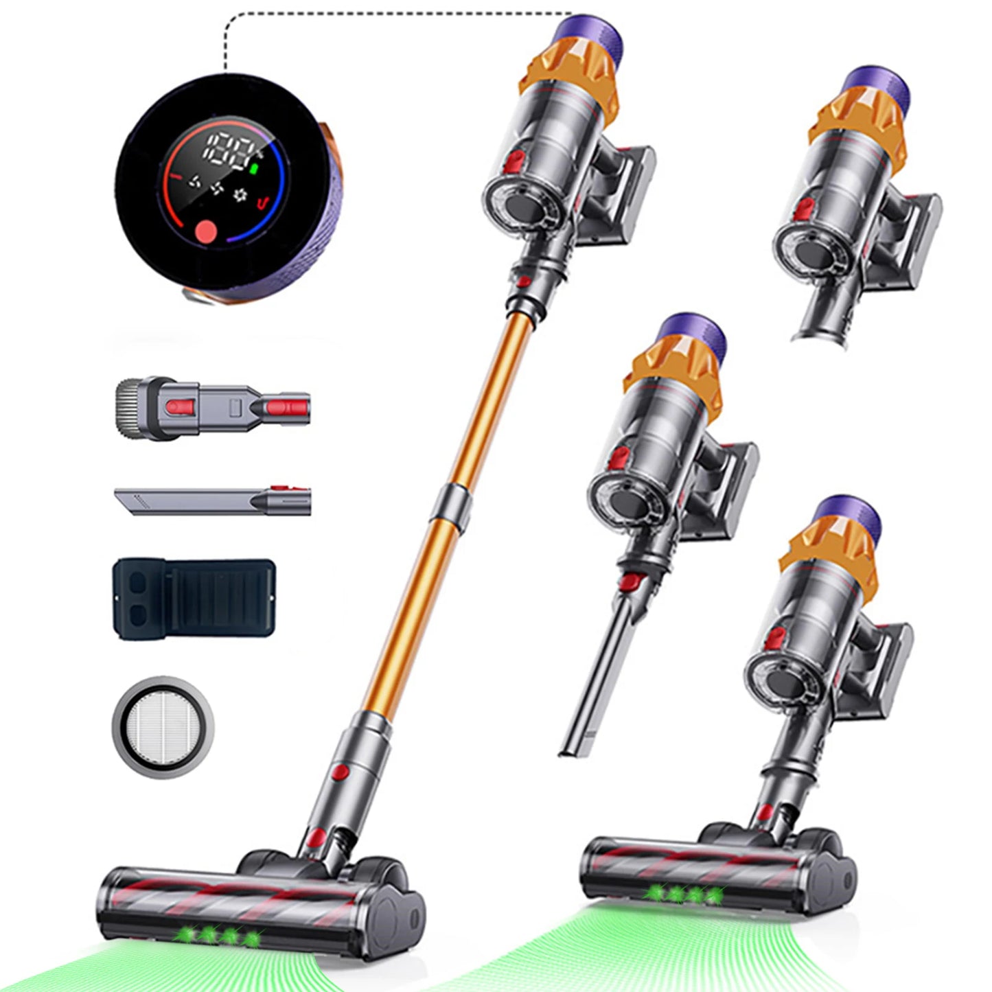 Blossom Cordless Vacuum Cleaner 650W 55000Pa Brushless Motor Handheld