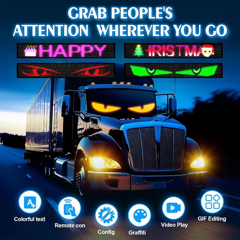 Smart Bluetooth LED Display Screen RGB Matrix Panel For Advertising