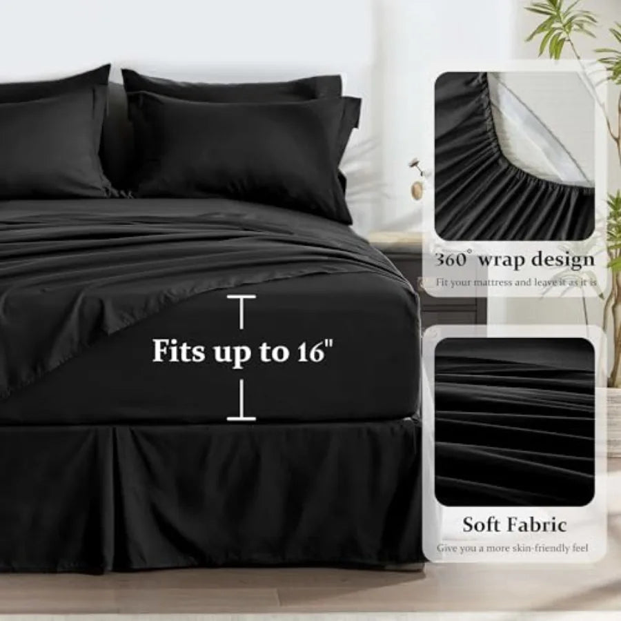 All Season 8-Piece Comforter Set With Sheets And Pillowcases