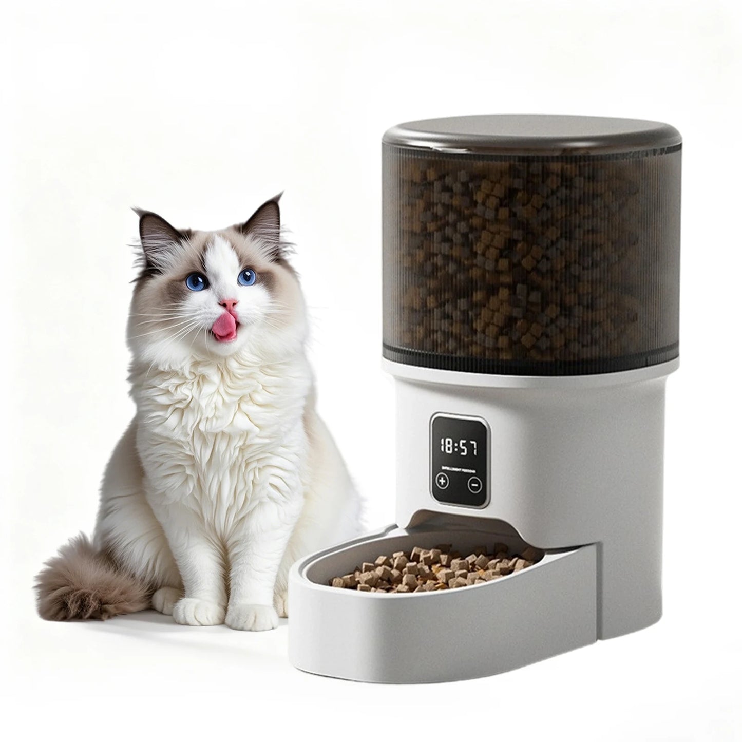 HiMISS 4L Programmable Automatic Pet Feeder For Small Dogs Cats