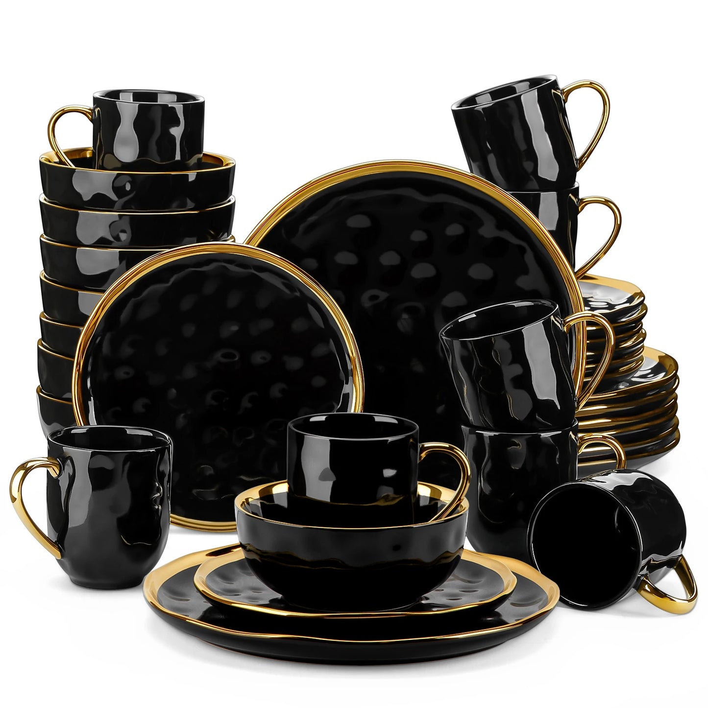 MALACASA Ceramic Dinnerware Set