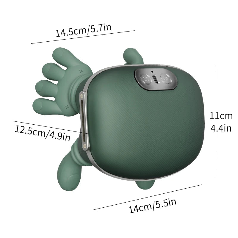Wireless Bionic Heated Neck And Shoulder Massager With Finger Massager