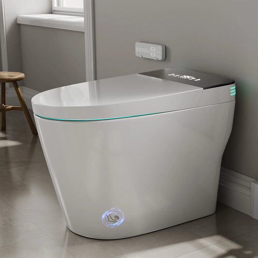 Smart Toilet With Built-In Bidet Auto Open Dual Heated Seat