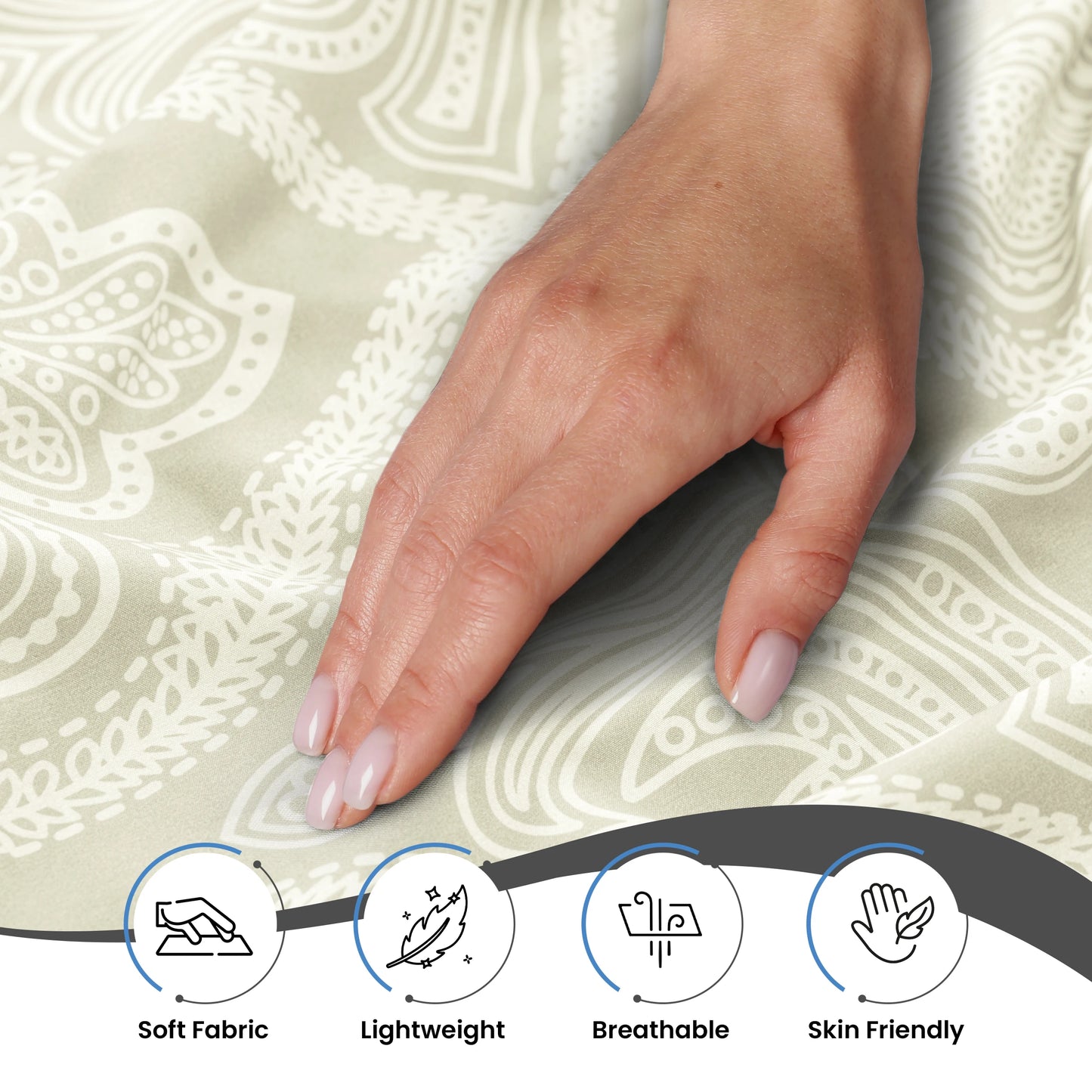LDC Lux Decor Collection Paisley Microfiber Sheet Set Six Piece