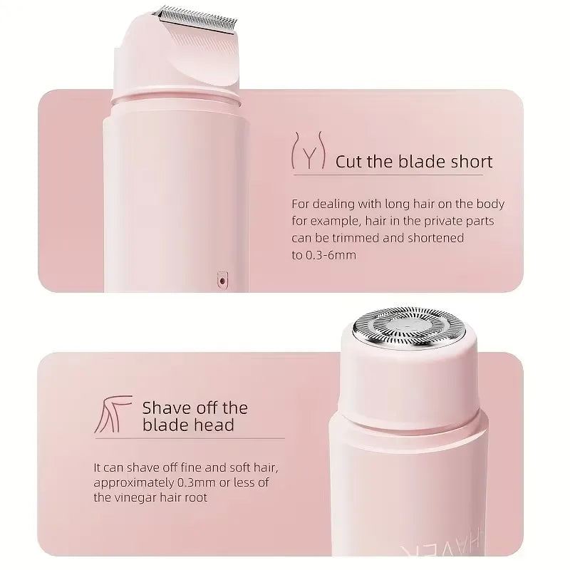 2 In 1 Electric Hair Trimmer Dual Head Shaver Women
