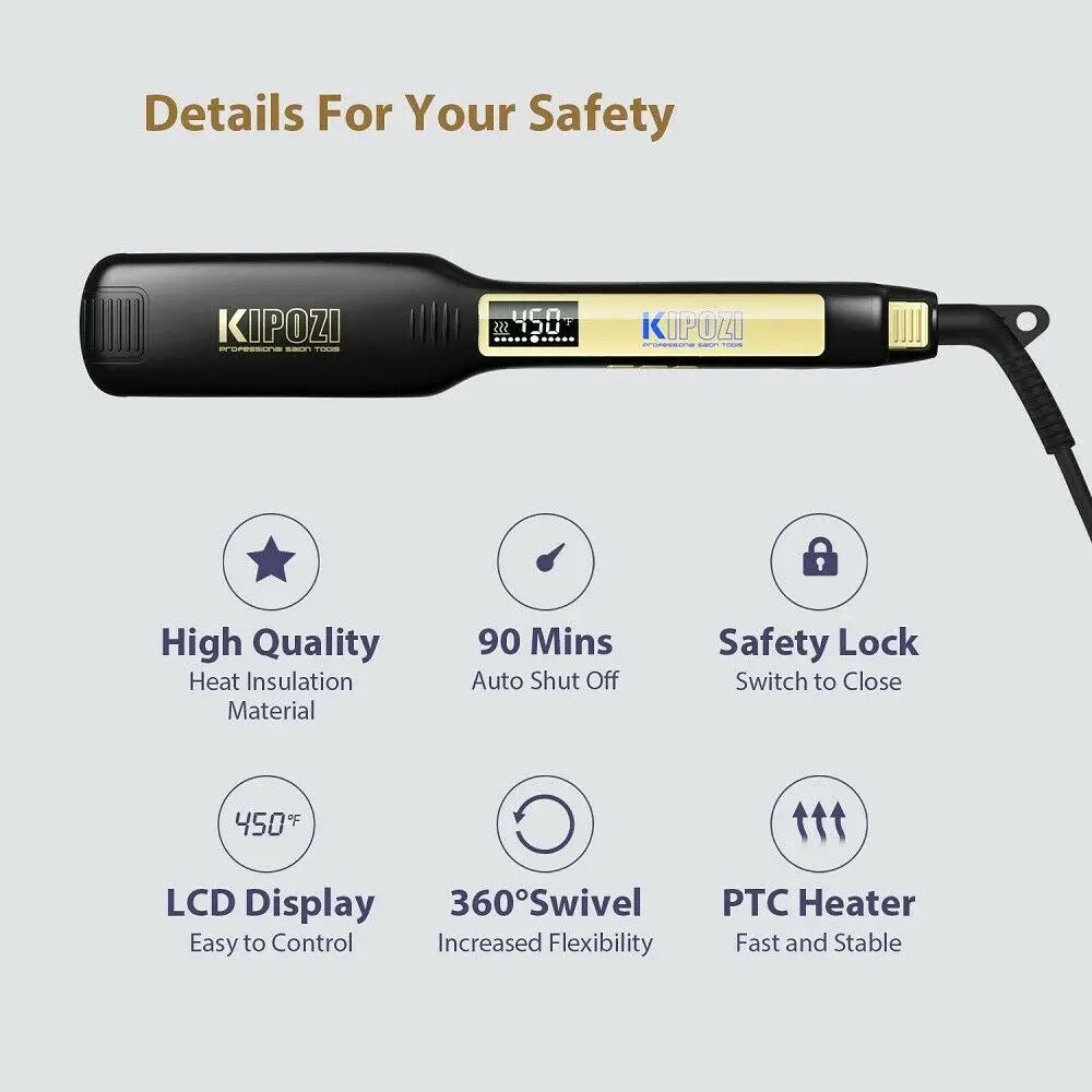 Fairywill KP-139 Titanium Hair Straightener With Dual Voltage