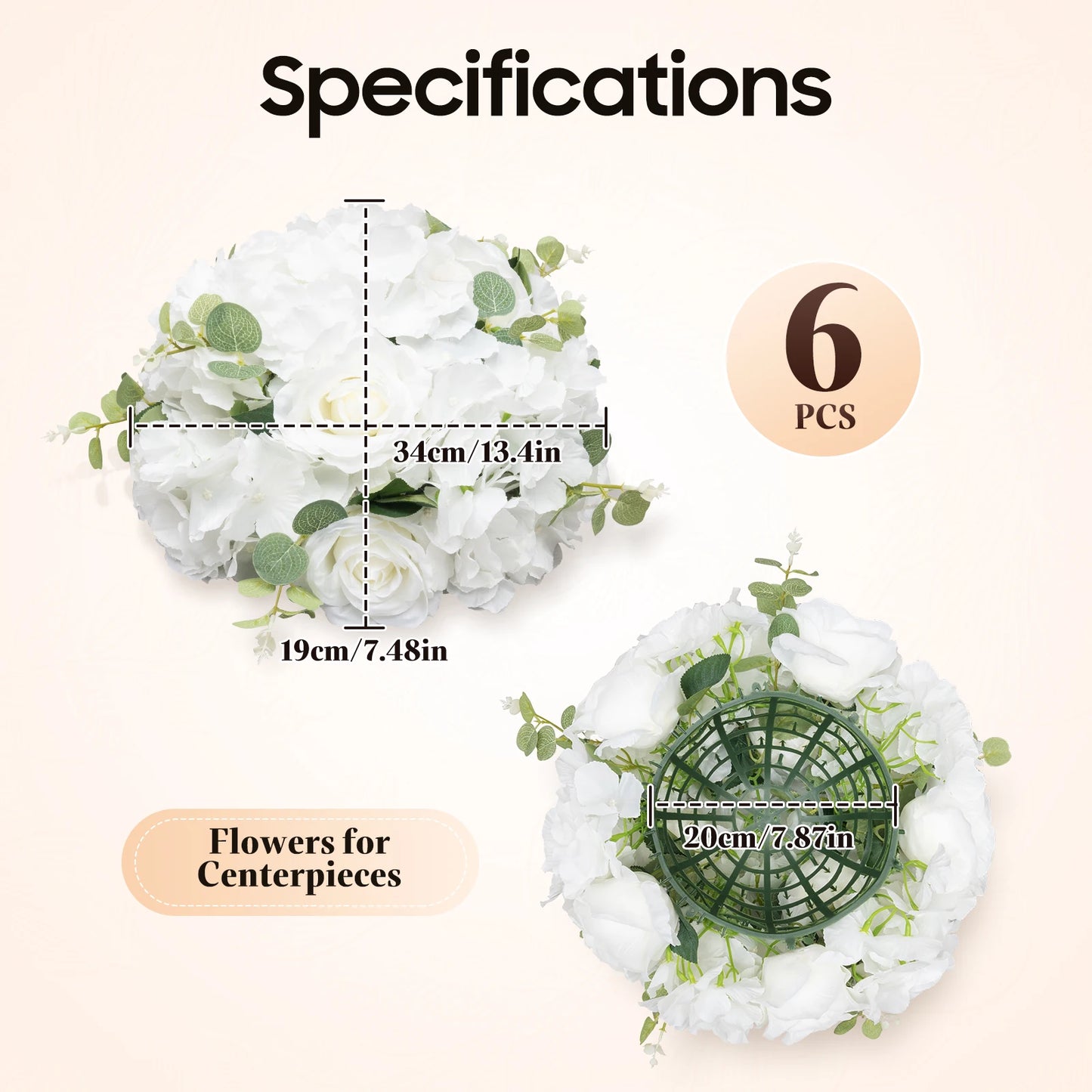 Artificial Flower Balls Wedding Table Centerpiece Decor Hydrangea Rose Mix