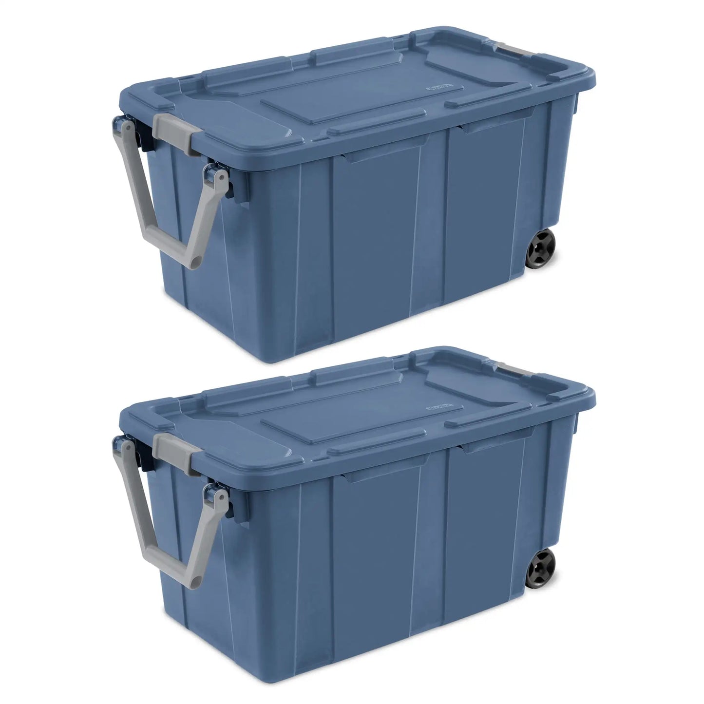 Sterilite Industrial Wheeled Plastic Storage Tote Container