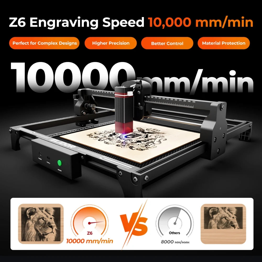 ELIDOR Z6 Woodworking Laser Engraver and Cutter 6W 12W