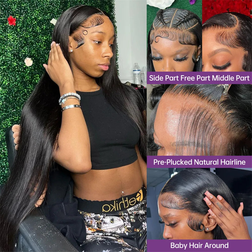 BEKAS 200% Real Density HD Lace Frontal Wig 360 Degree