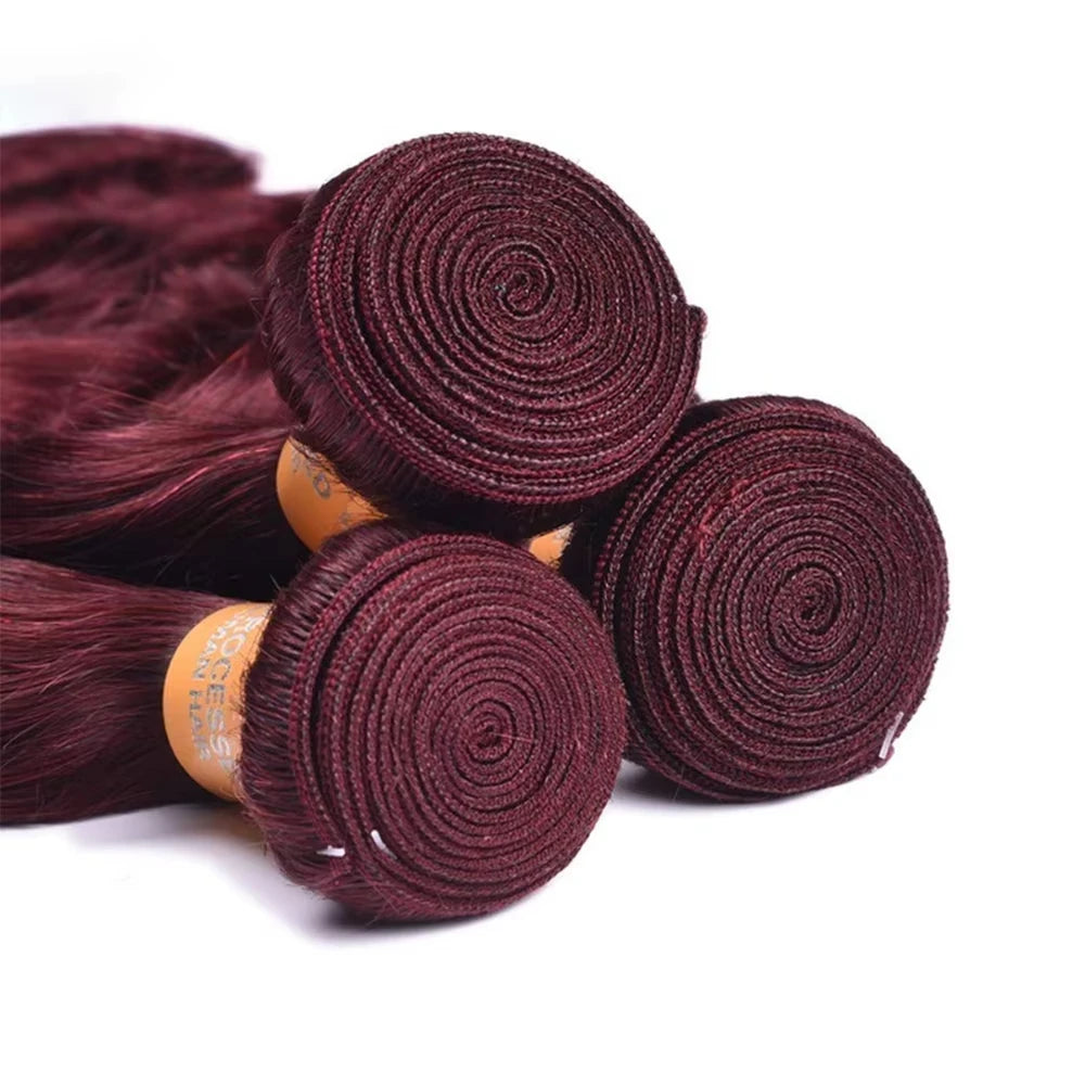 Luckathy Brazilian Virgin Hair Weave Extensions 1/3/4 Bundles