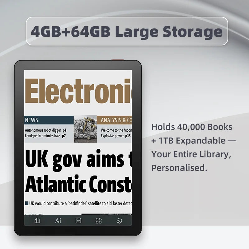 Bigme B6 E Ink Reader Android 14 Featuring Google Play