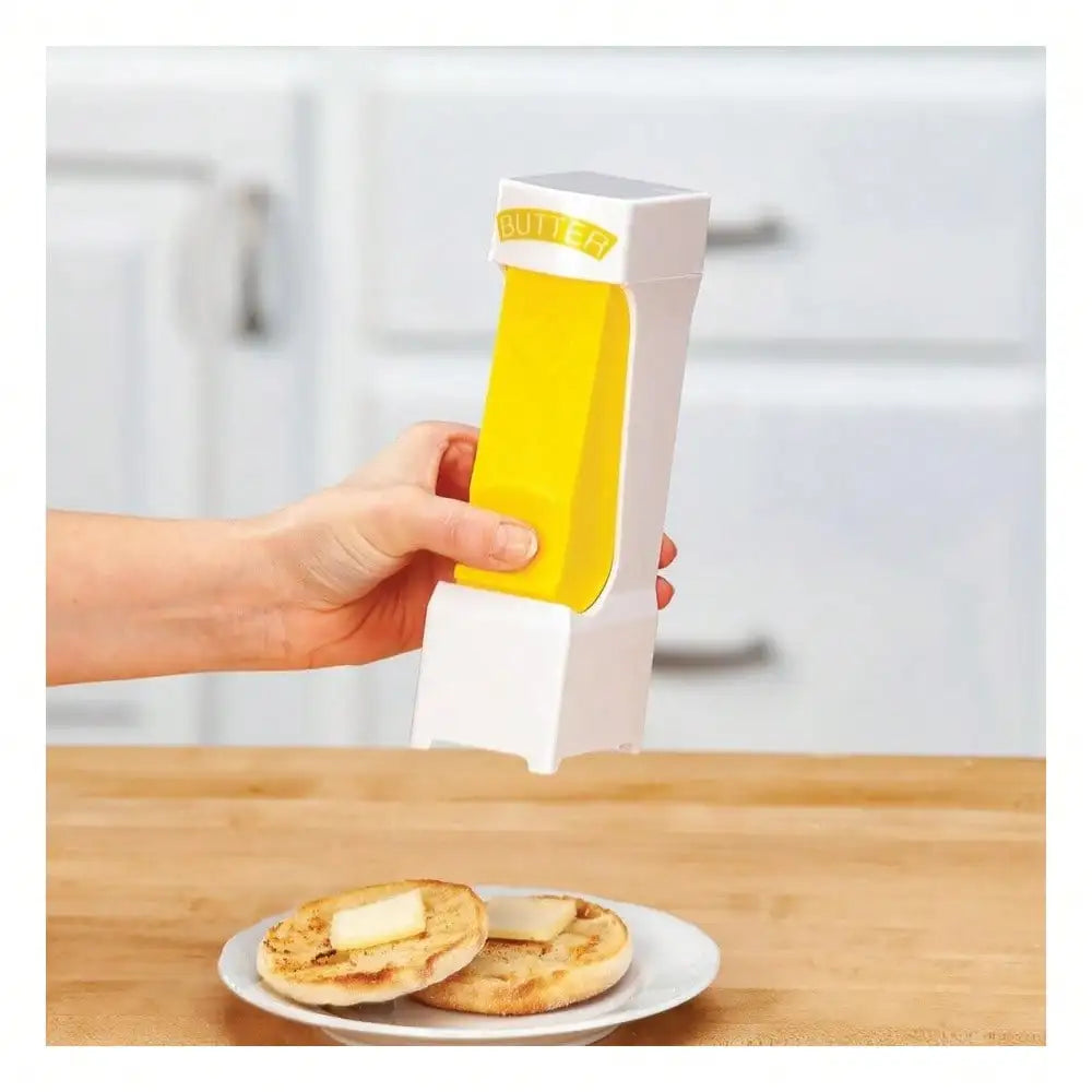 Butter Slicer Cutter Dispenser Stainless Steel Blade One Click Spreader