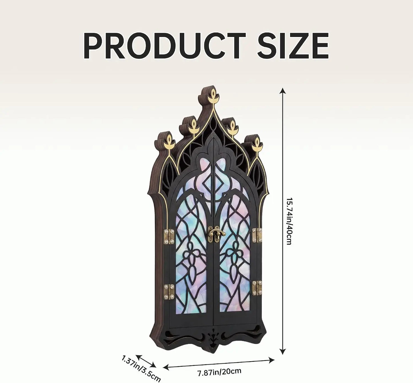 Gothic Crystal Display Shelf For Crystals Gemstones And Trinkets