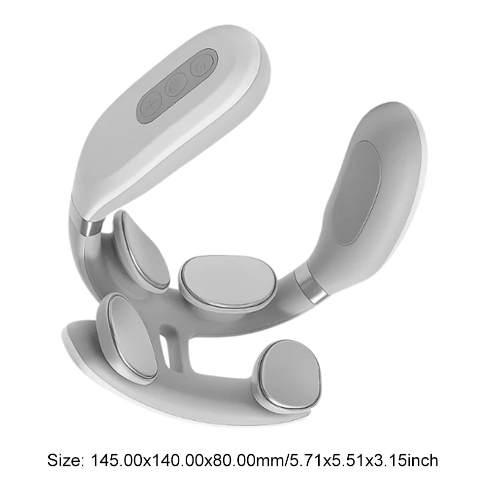Portable 4 Head Back And Waist Massager USB Rechargeable