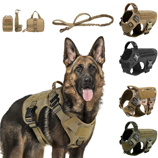 PETRAVEL CN Large Dog Harness And Leash Set Vest Training