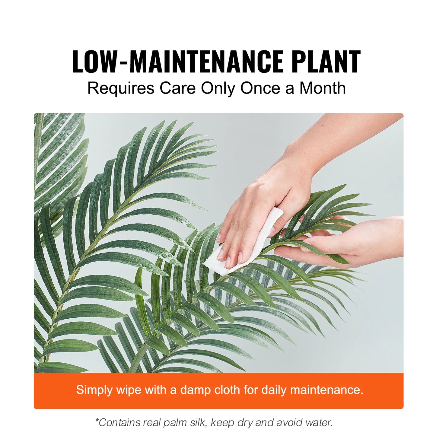 Artificial Palm Tree Faux Plant With Anti Tip Protection