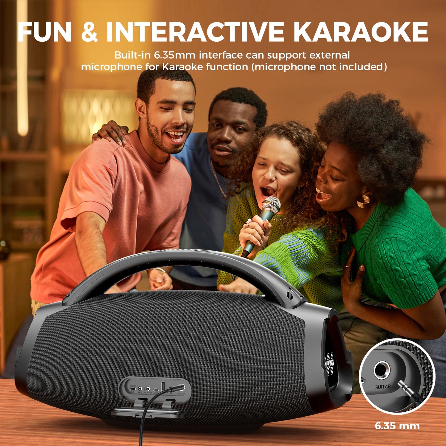 W-King X20 200W RMS Portable Bluetooth Speaker Pro