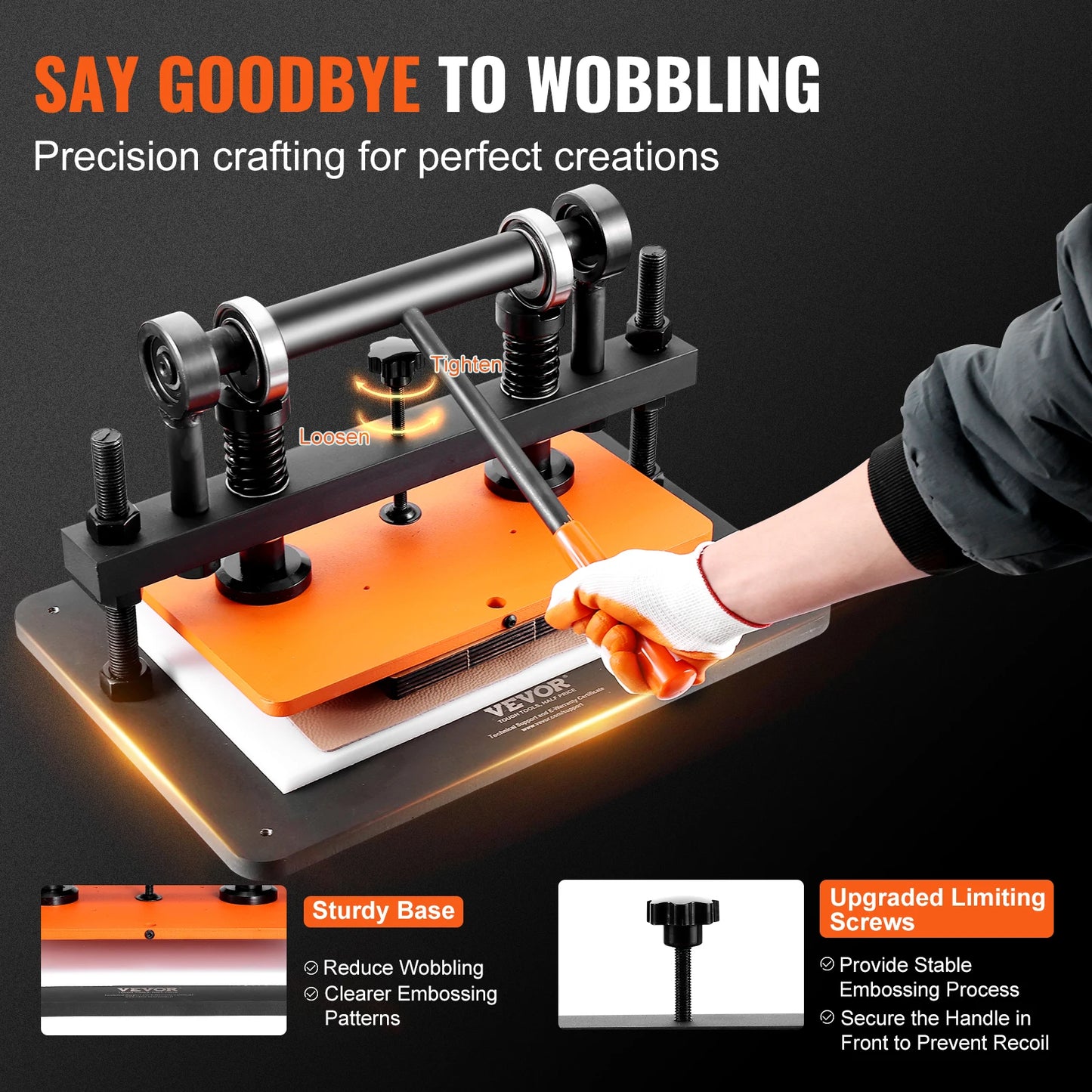 SucceBuy Leather Cutting Machine Embossing Plate Manual Die Cutter