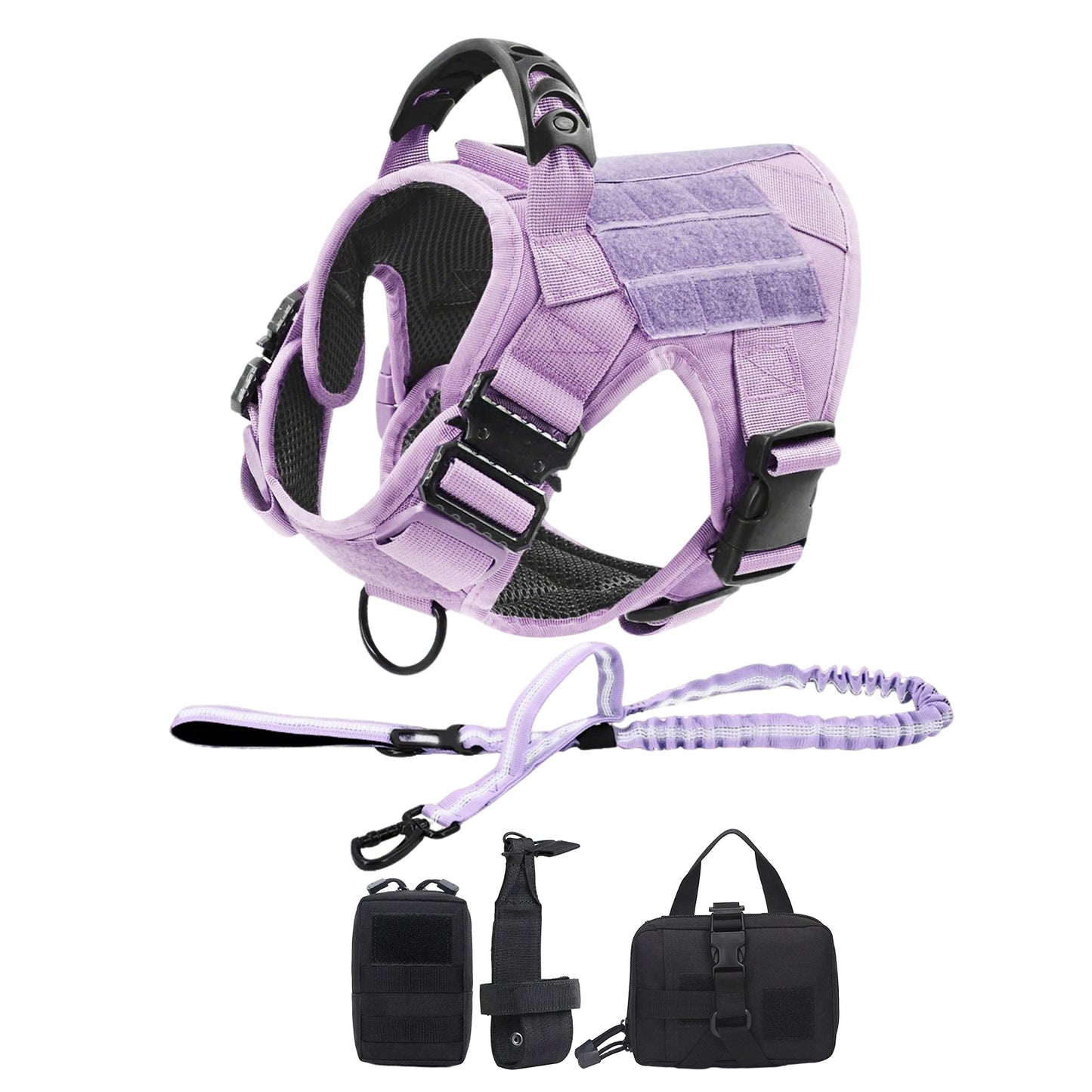 PETRAVEL Military Camouflage Dog Harness Leash