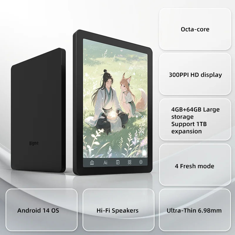BIGME B6 EReader With Android 14 OS And Google Play