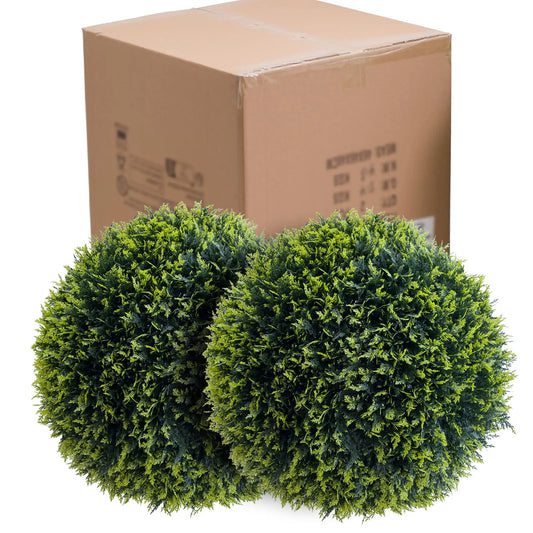 Studyset Artificial Topiary Balls Outdoor Set Of 2 Wedding Decor