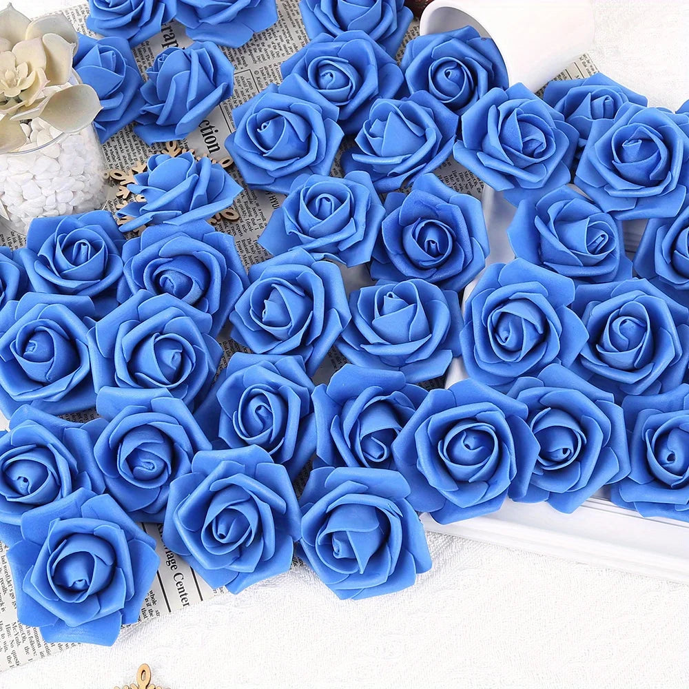 Artificial Rose Flower Heads Foam Roses for DIY Weddings