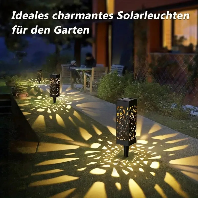 KEWEN 6-Pack Solar Powered LED Garden Stake Lights Waterproof