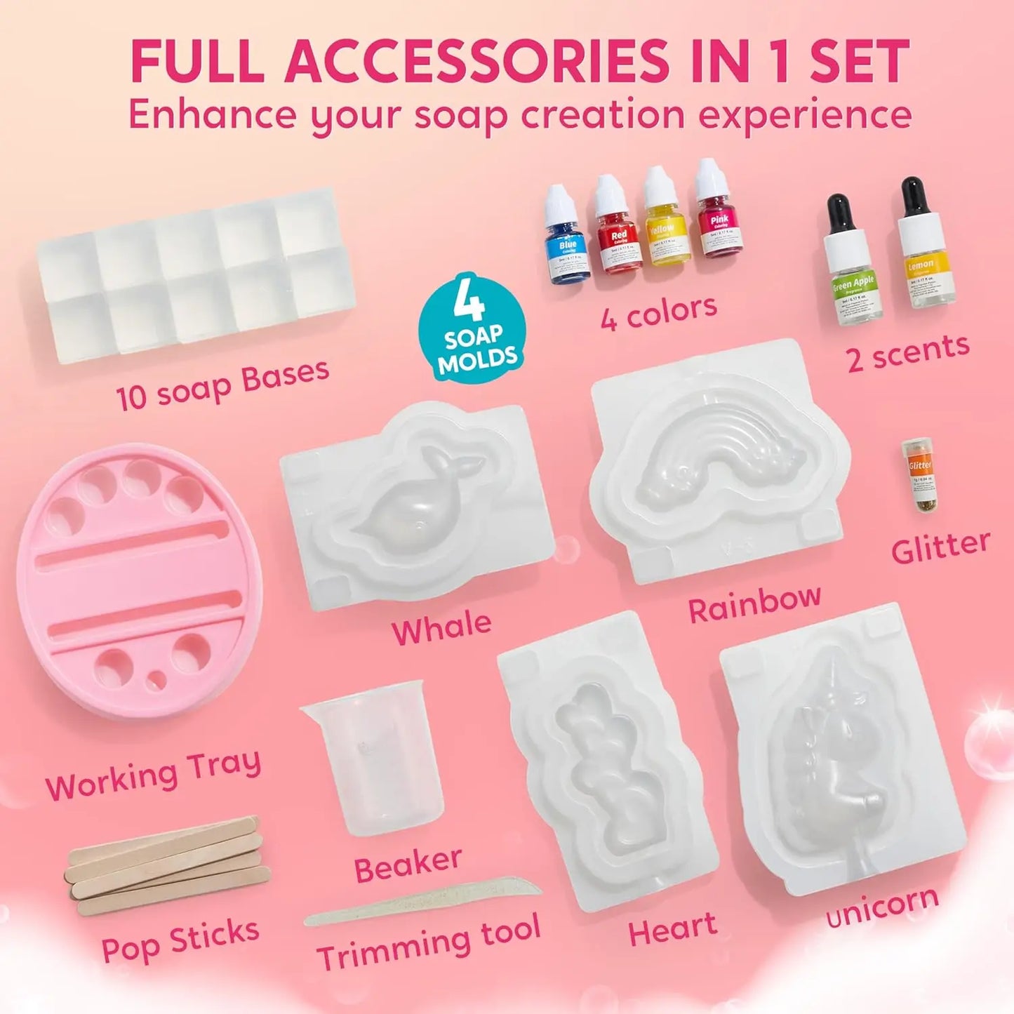 Joyfy Unicorn Soap Making Kit For Kids STEM Craft Gift