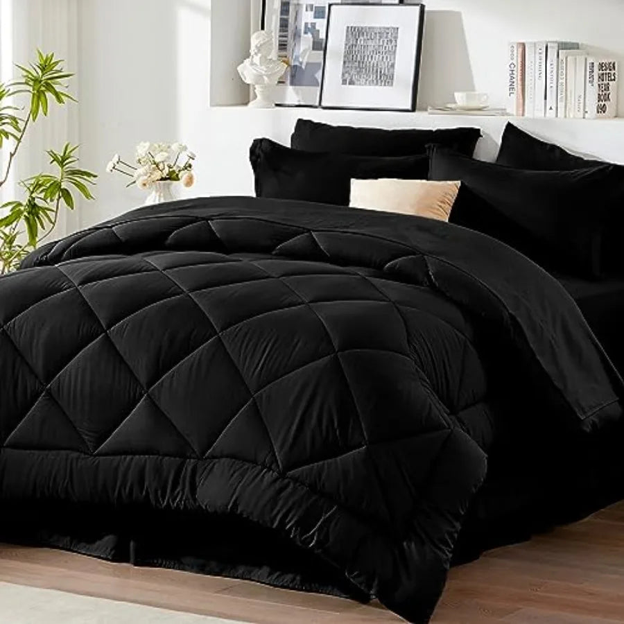 All Season 8-Piece Comforter Set With Sheets And Pillowcases