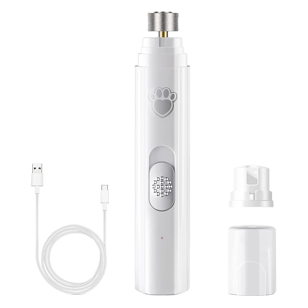 Shunmaii Electric Dog Nail Grinder USB Rechargeable With LED Light