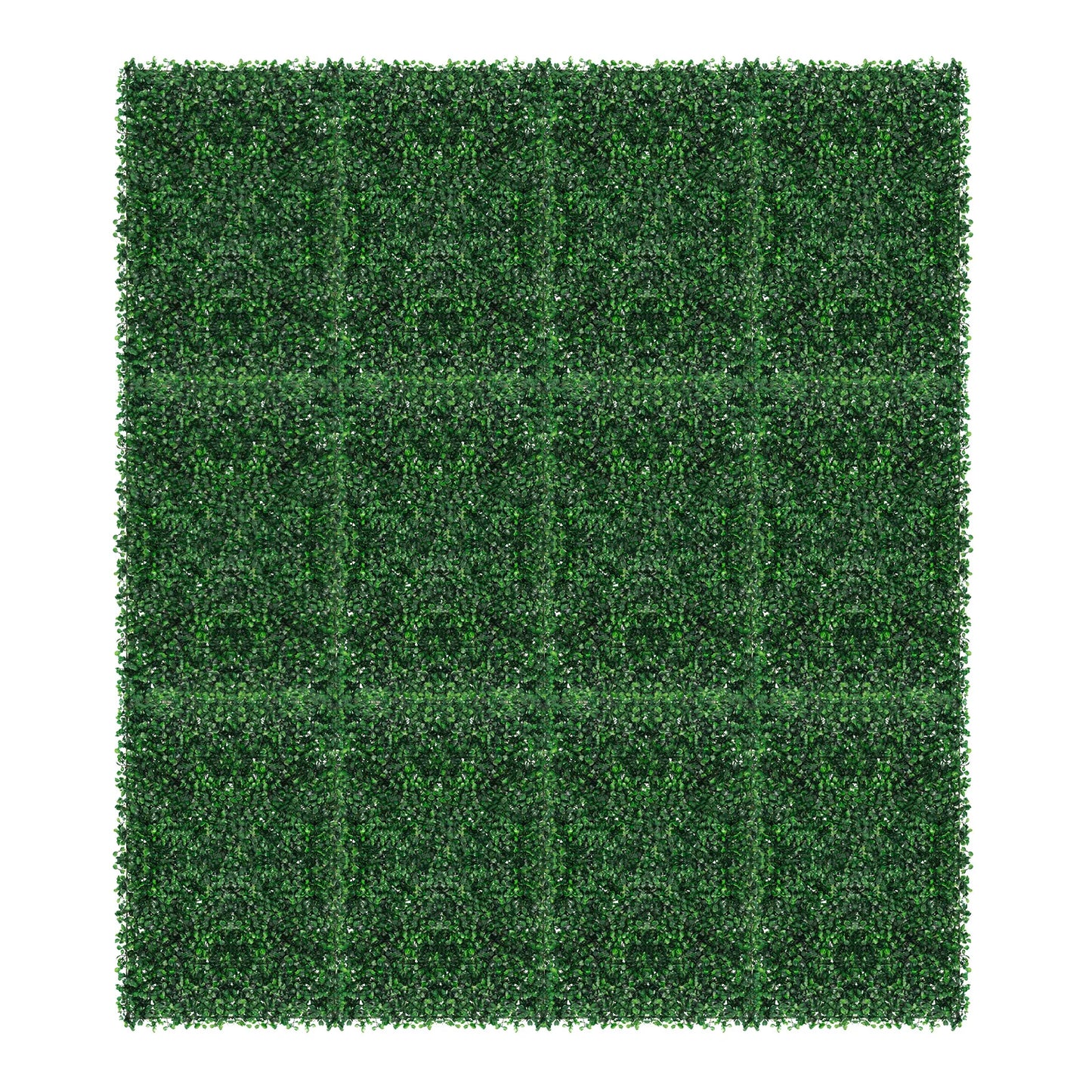 Artificial Grass Mat Panel PE Waterproof Wall Hedge Indoor Outdoor