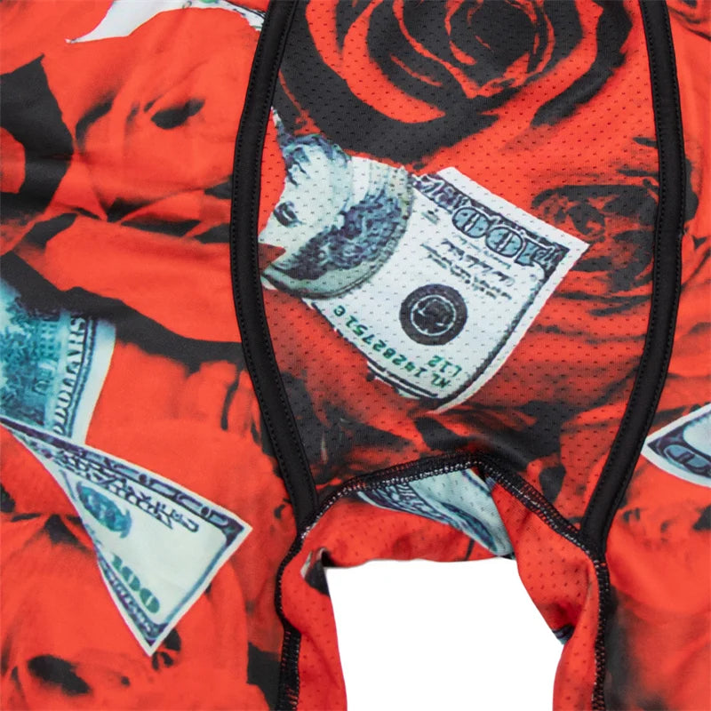 Men Boxer Shorts Set 5 Pcs Breathable Print Underwear Trunks
