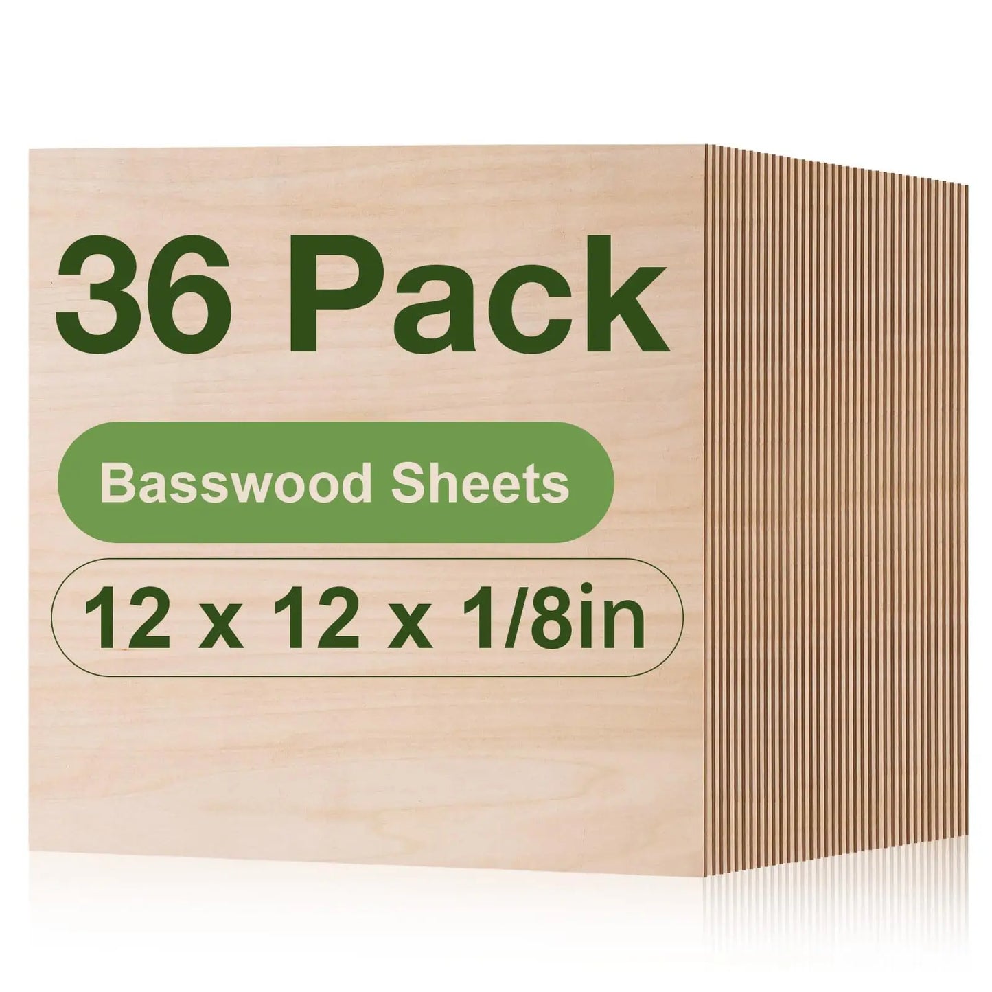 Unfinished Basswood Plywood Sheets for Crafts Pyrography and DIY Art