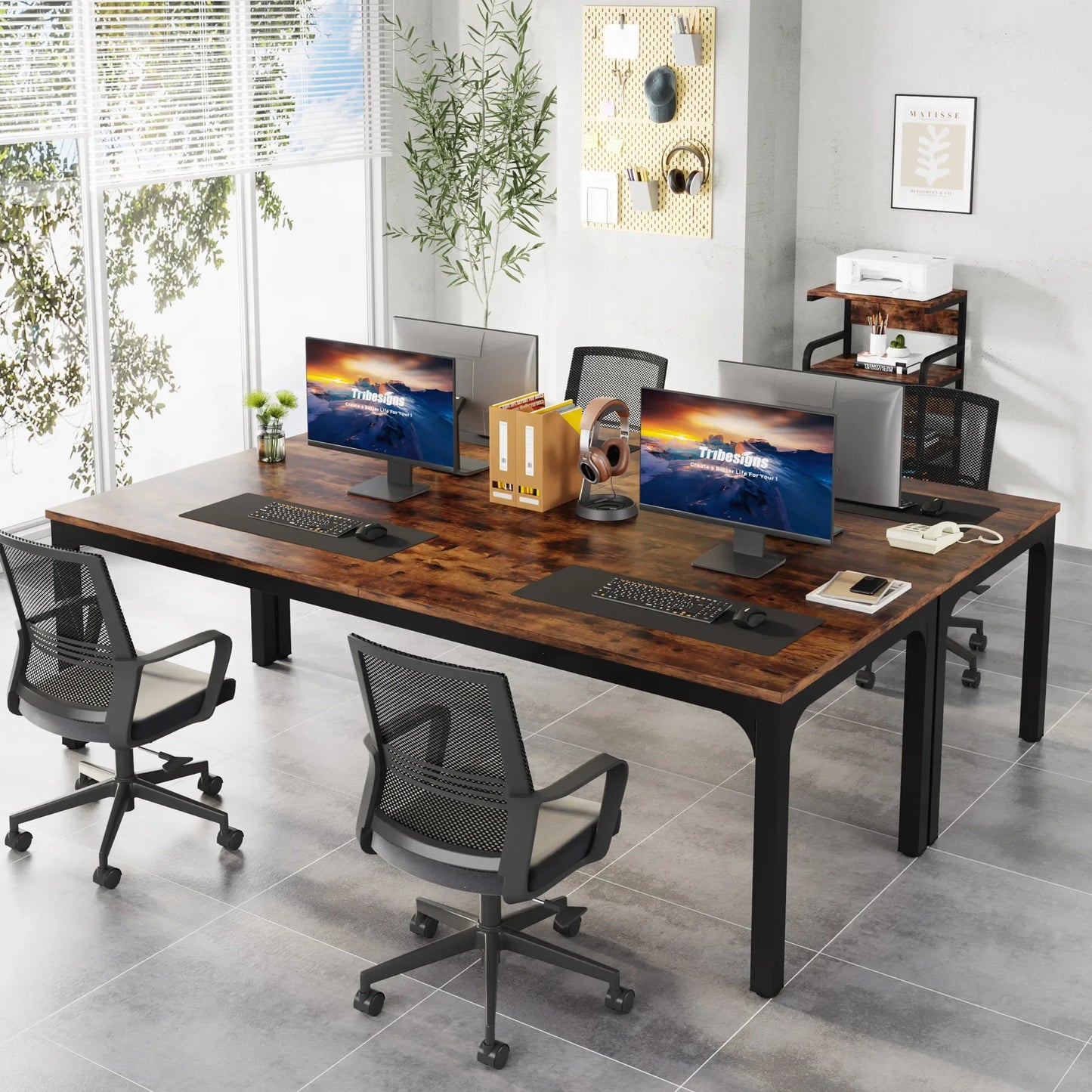 Tribesigns Wooden Computer Desk For Home Office Organization