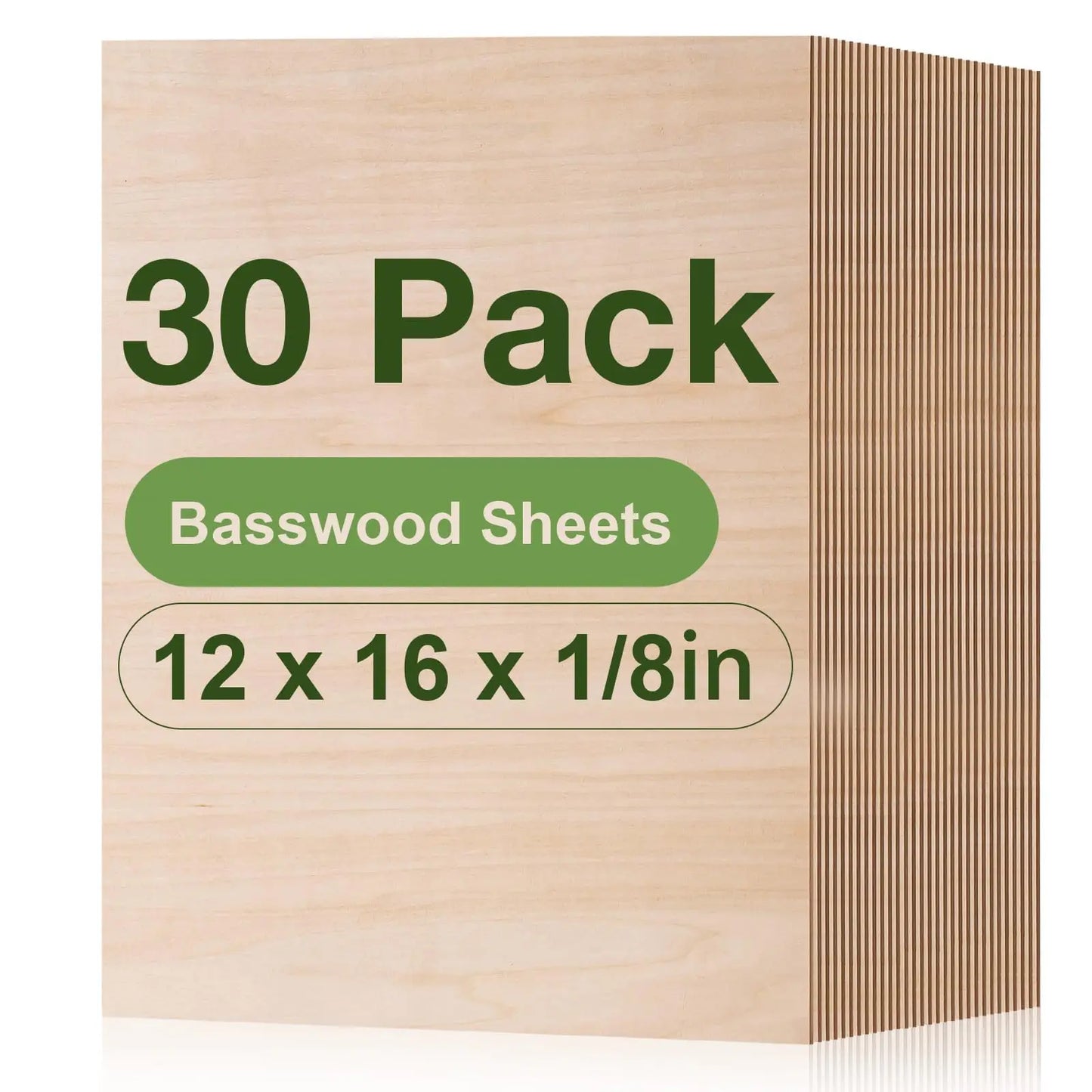 Unfinished Basswood Plywood Sheets for Crafts Pyrography and DIY Art