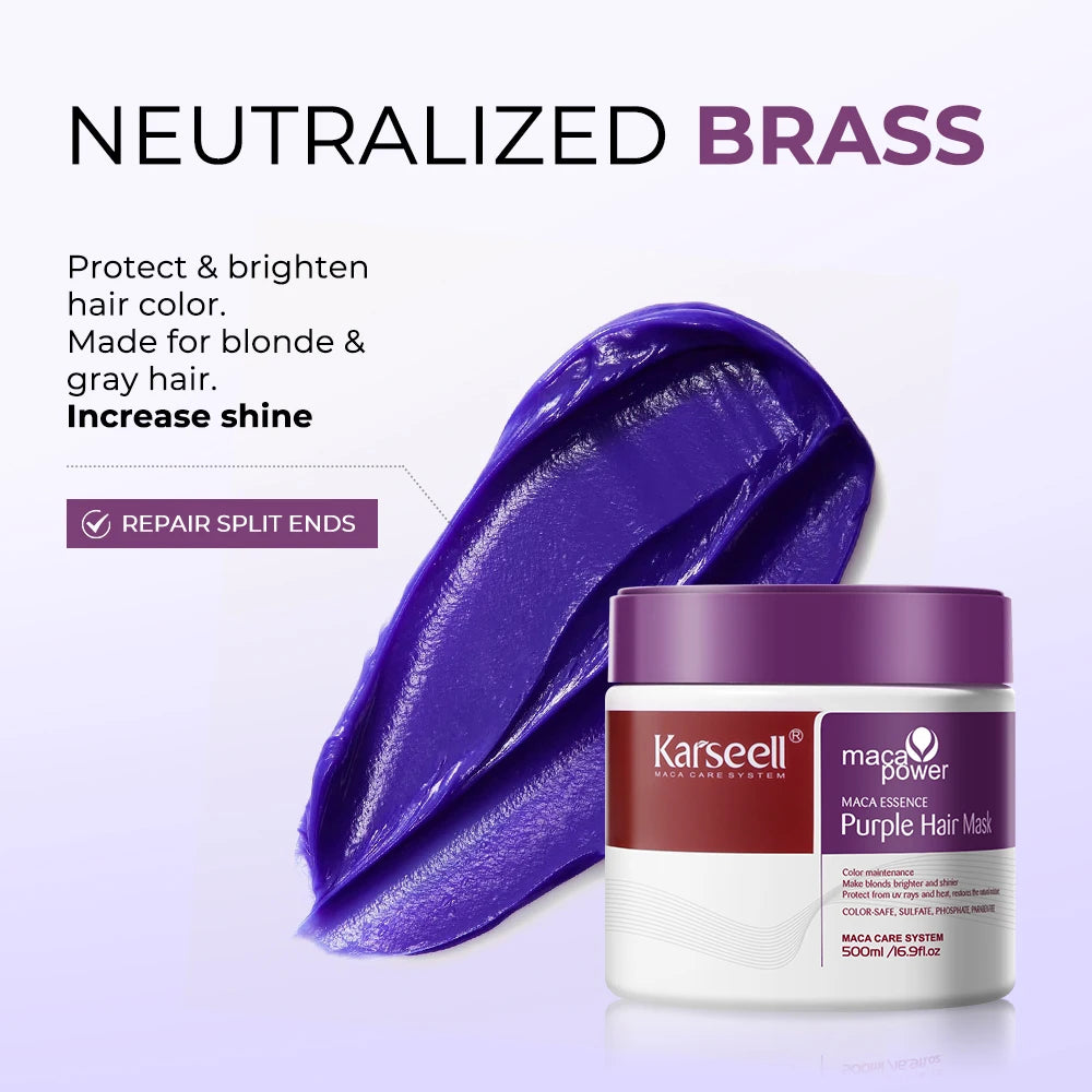 Karseell Hair Mask Neutralizes Brass Tones For Highlighted Hair