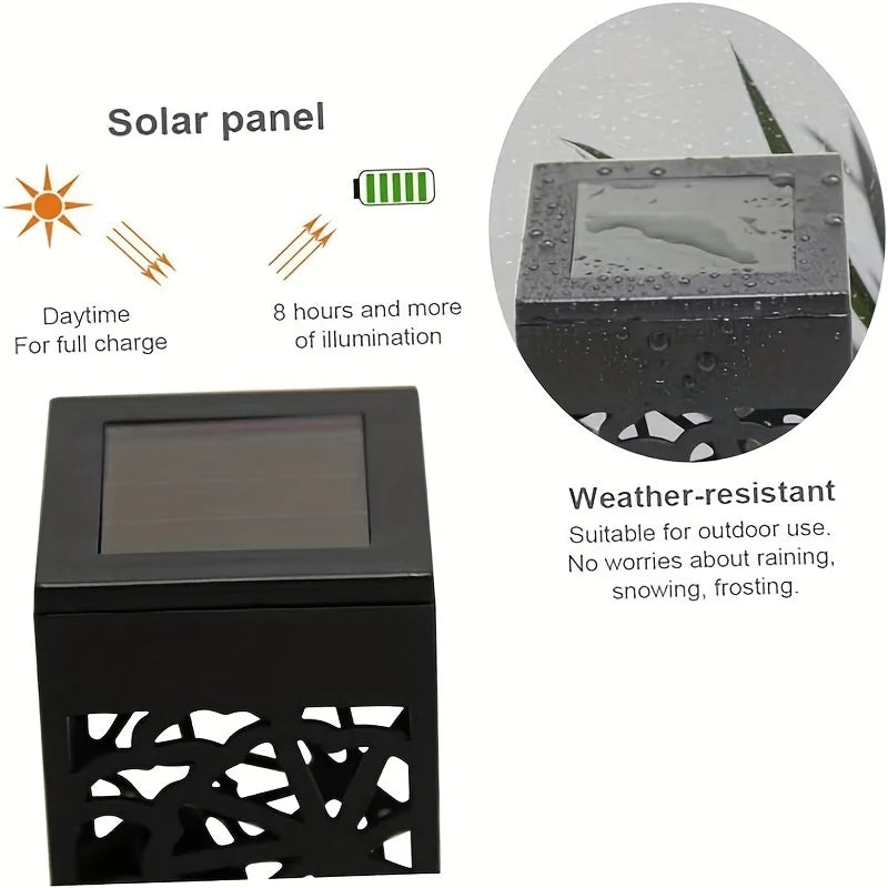 KEWEN 6-Pack Solar Powered LED Garden Stake Lights Waterproof