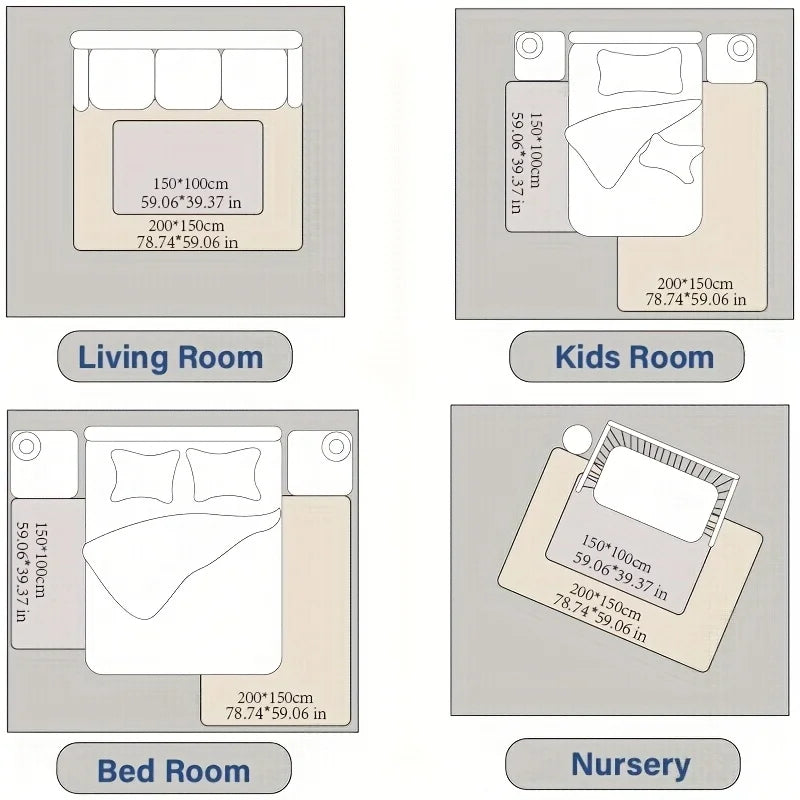 PaPaMat Memory Foam Playpen Carpet With Non Slip Bottom