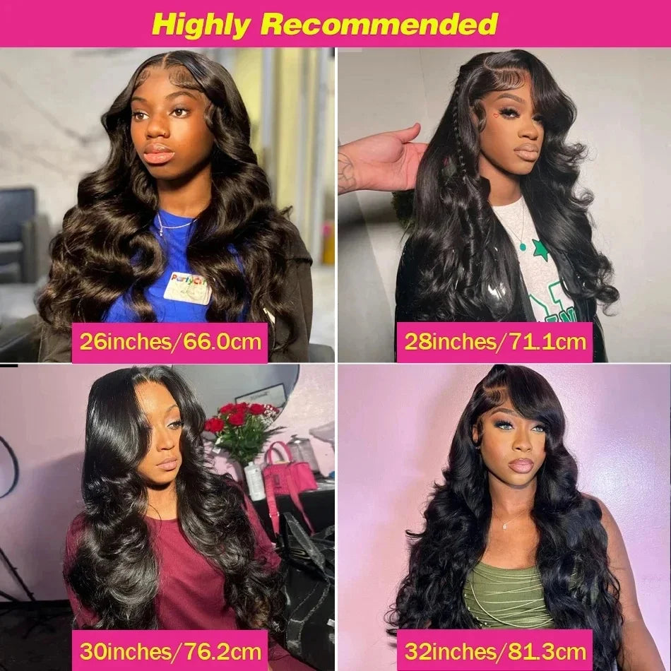 Lovely Princess HD Lace Body Wave Frontal Wig Pre Plucked Human Hair