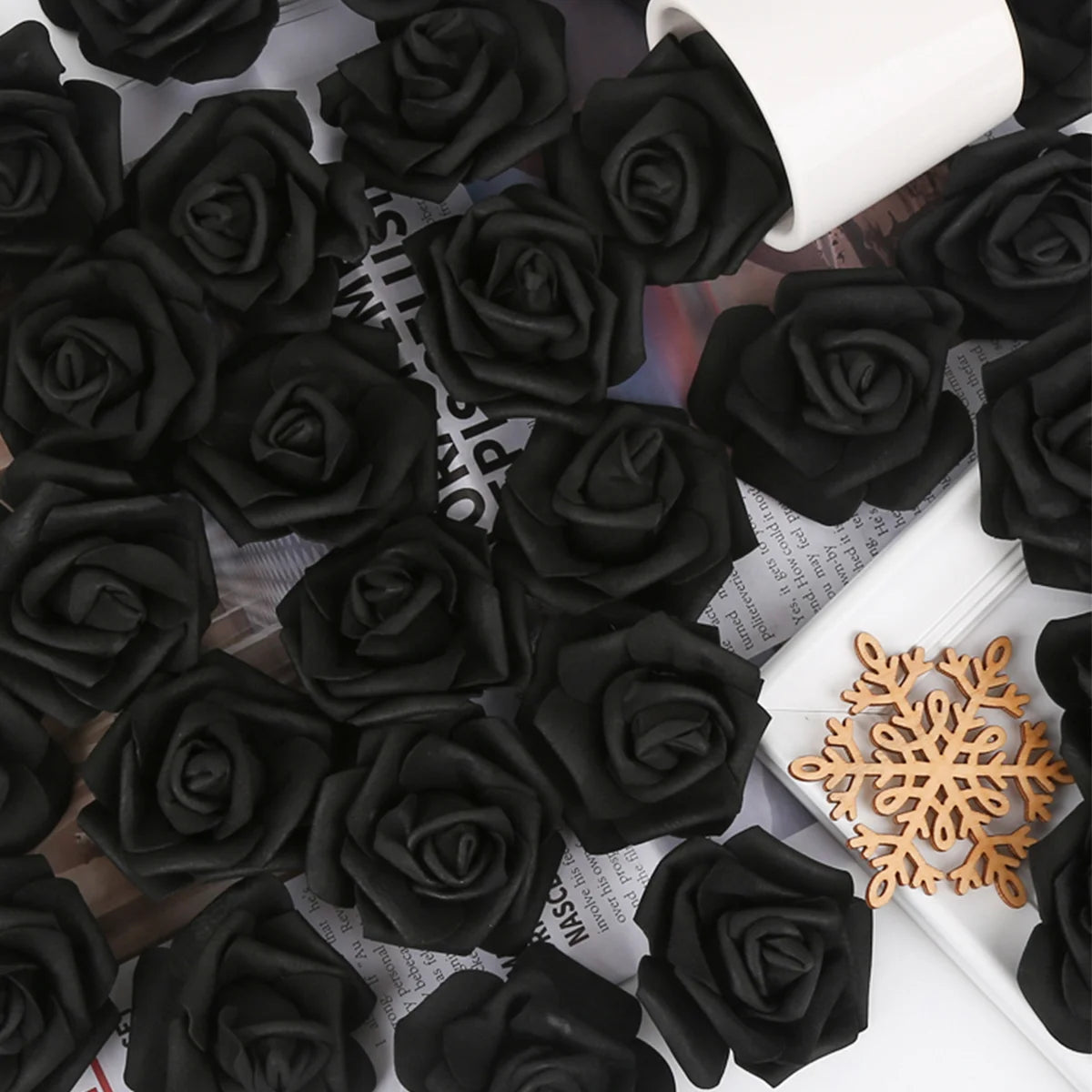 Artificial Rose Flower Heads Foam Roses for DIY Weddings