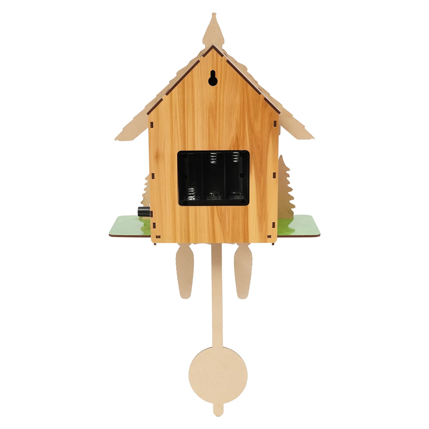 Vintage Cuckoo Wall Clock With Bird Chime Nordic Wooden Decor