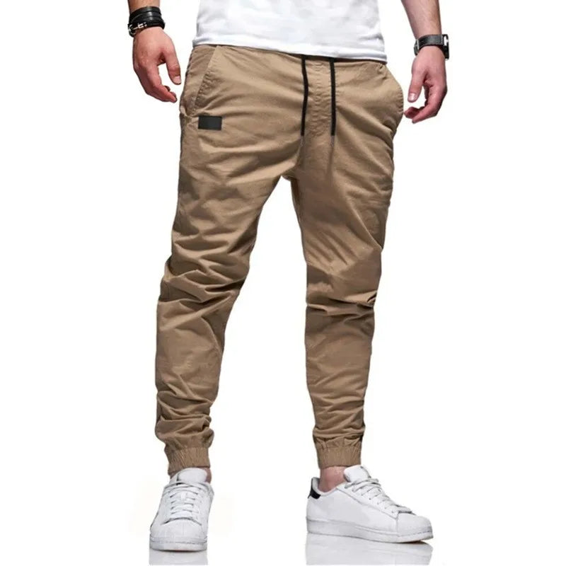 Men's Casual Jogger Cargo Sweatpants With Multi Pocket Design