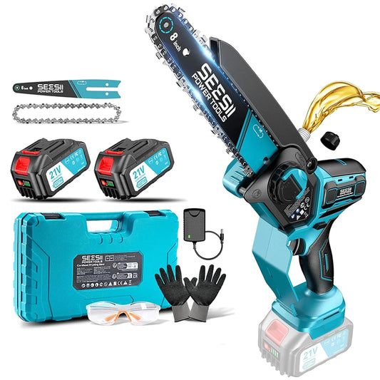 Seesii 1000W Brushless Cordless Electric Chainsaw For Makita 18V