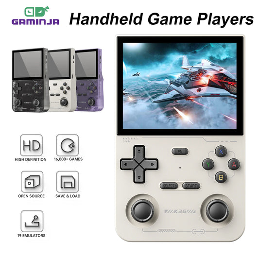 GAMINJA K36 Handheld Console 64GB Built In Games Portable