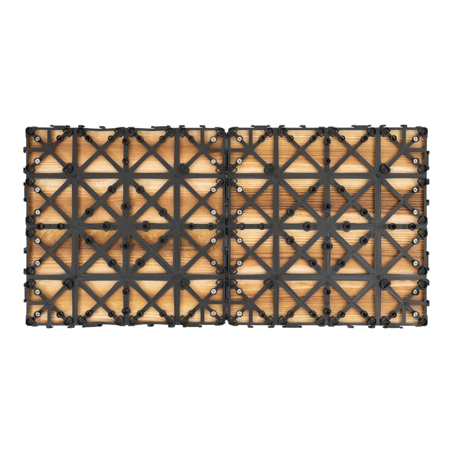 Wood Plastic Composite Interlocking Deck Tiles Waterproof For Outdoor Use